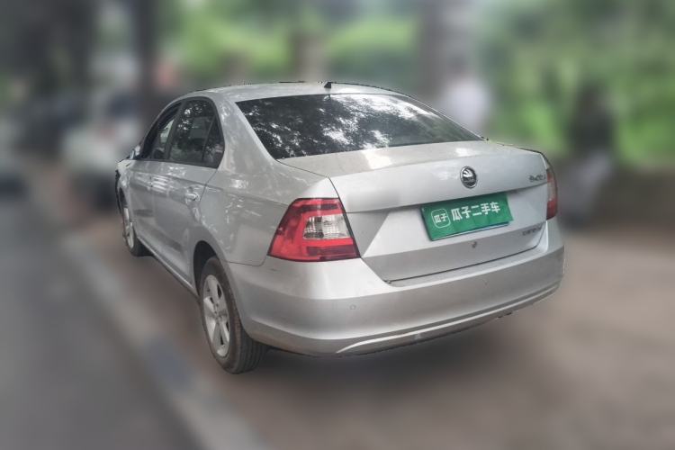 Used Skoda Rapid 2013 1.6L Automatic Smart Selection Model Rear Left 45 Deg