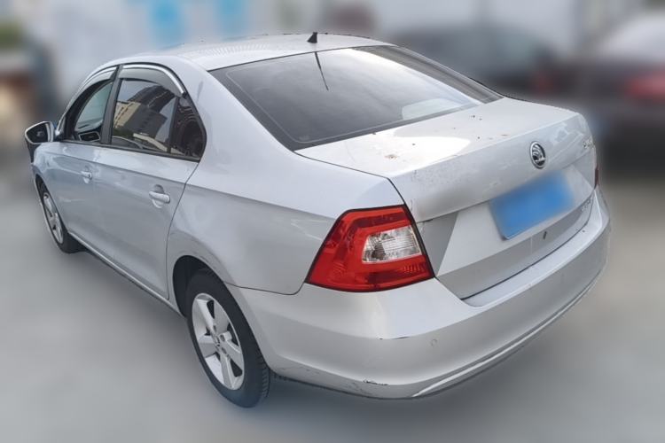 Used Skoda Rapid 2013 1.6L Automatic Smart Selection Model Rear Left 45 Deg
