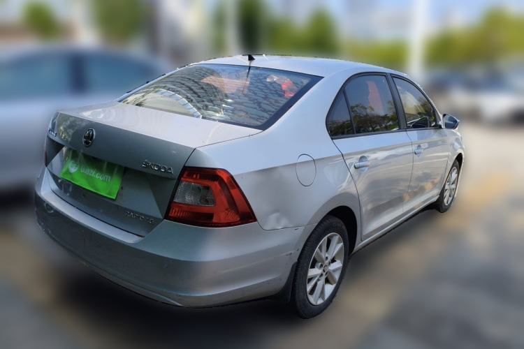 Used Skoda Rapid 2013 1.6L Manual Smart Selection Model Rear Right 45 Deg