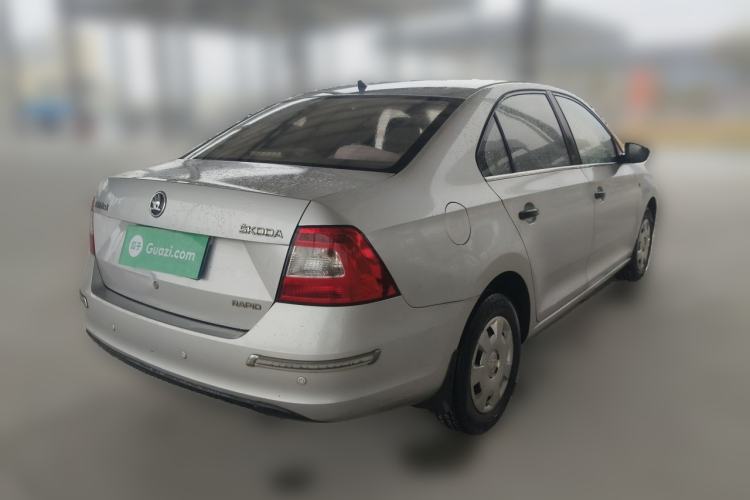 Used Skoda Rapid 2013 1.4L Manual Enjoyment Model Rear Right 45 Deg
