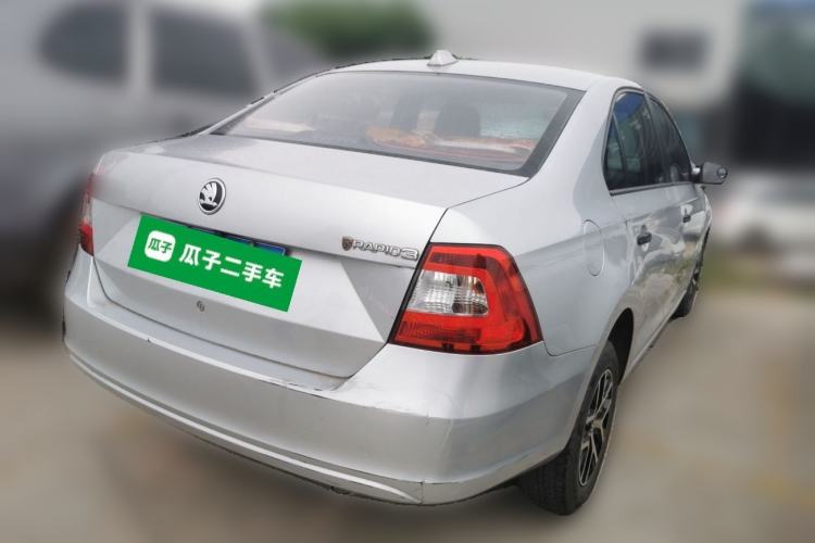 Used Skoda Rapid 2013 1.4L Manual Enjoyment Model Rear Right 45 Deg