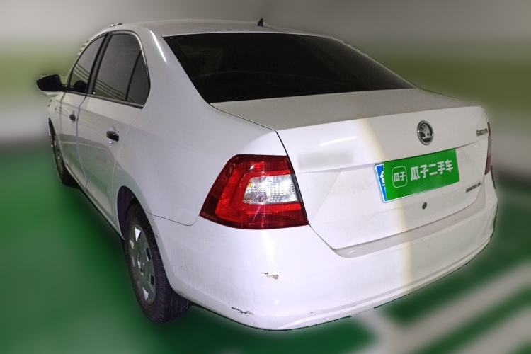 Used Skoda Rapid 2013 1.6L Manual Enjoyment Model Rear Left 45 Deg