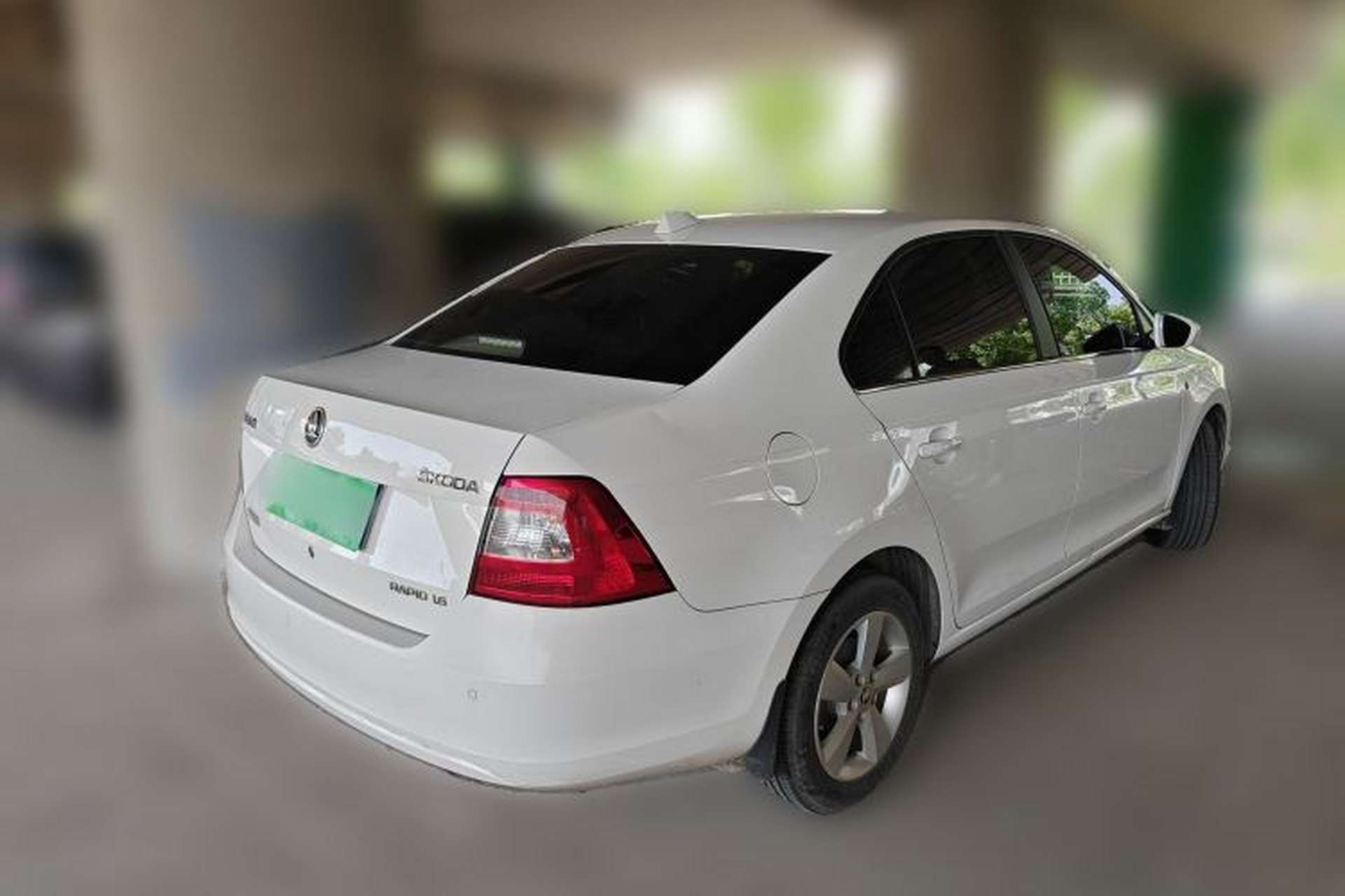 Used Skoda Rapid 2013 1.6L Manual Smart Selection Model Rear Right 45 Deg