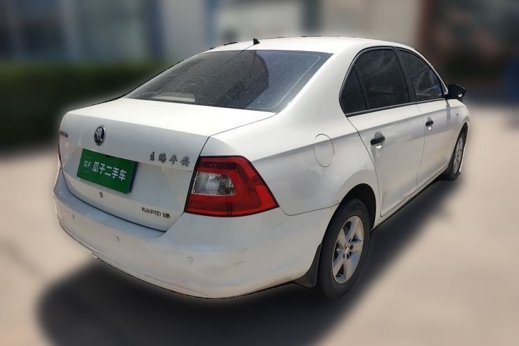 Used Skoda Rapid 2013 1.6L Manual Enjoyment Model Rear Right 45 Deg