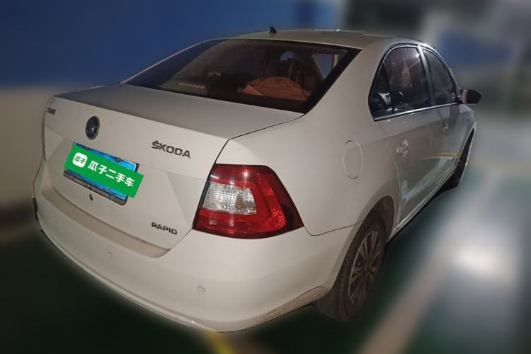 Used Skoda Rapid 2013 1.4L Manual Enjoyment Model Rear Right 45 Deg