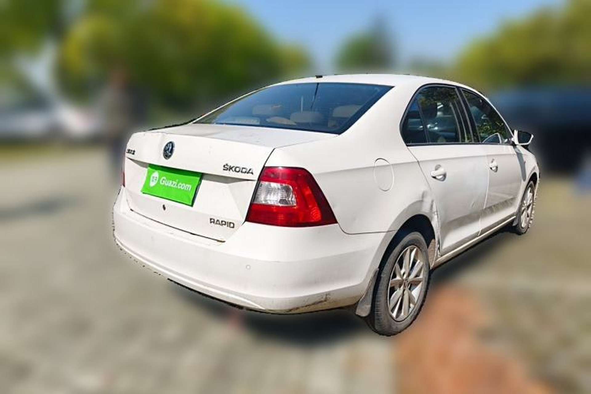 Used Skoda Rapid 2013 1.6L Manual Smart Selection Model Rear Right 45 Deg