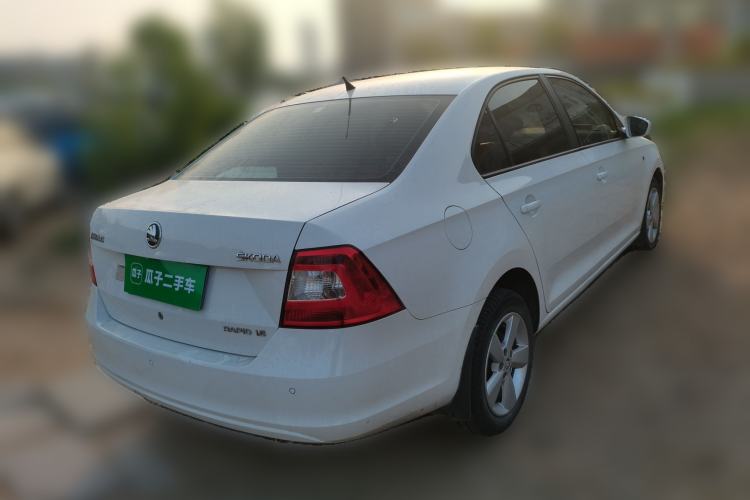 Used Skoda Rapid 2013 1.6L Manual Smart Selection Model Rear Right 45 Deg