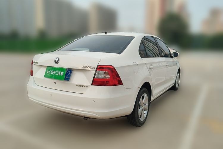 Used Skoda Rapid 2013 1.6L Manual Smart Selection Model Rear Right 45 Deg