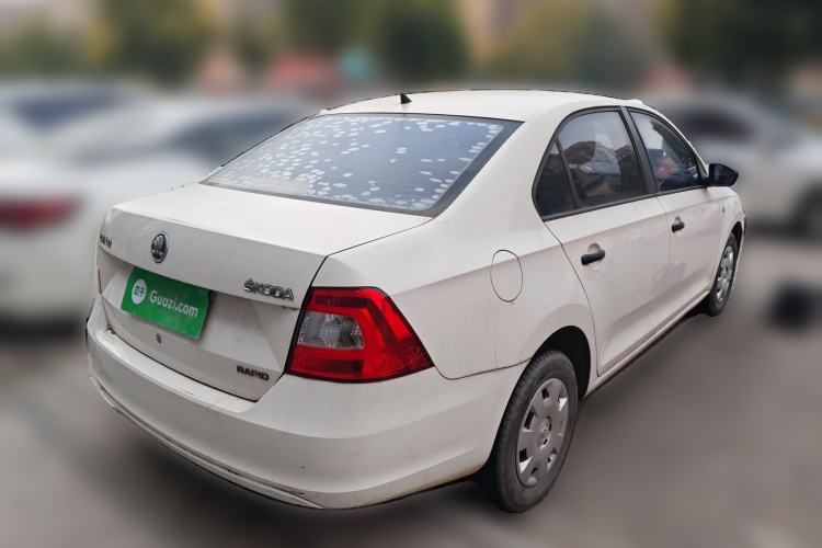 Used Skoda Rapid 2013 1.4L Manual Enjoyment Model Rear Right 45 Deg