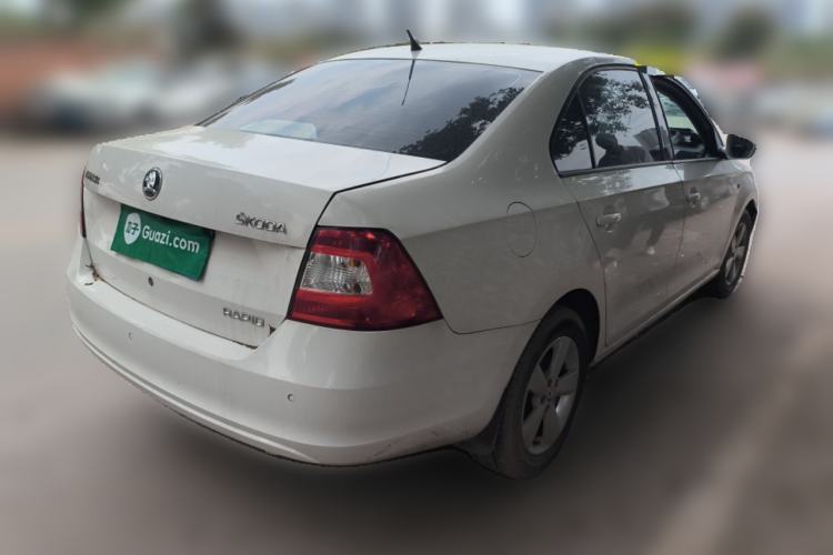 Used Skoda Rapid 2013 1.6L Manual Smart Selection Model Rear Right 45 Deg