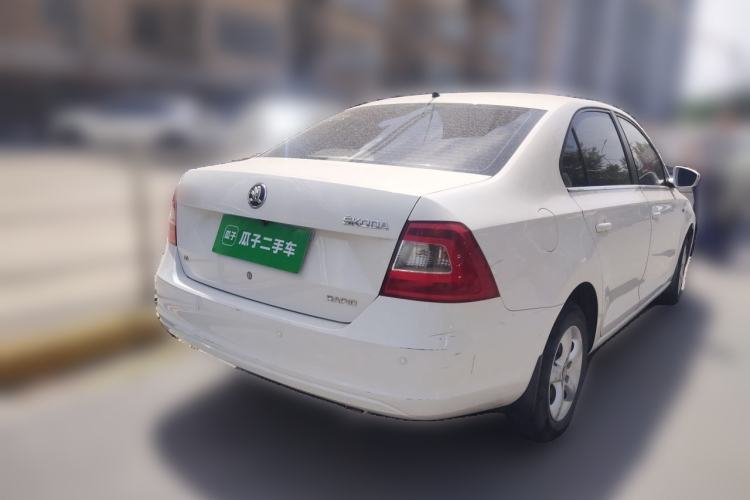 Used Skoda Rapid 2013 1.6L Manual Enjoyment Model Rear Right 45 Deg