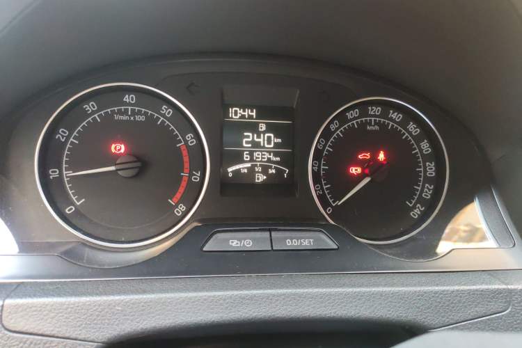 Used Skoda Rapid 2013 1.6L Manual Preferred Version Odometer Close Up