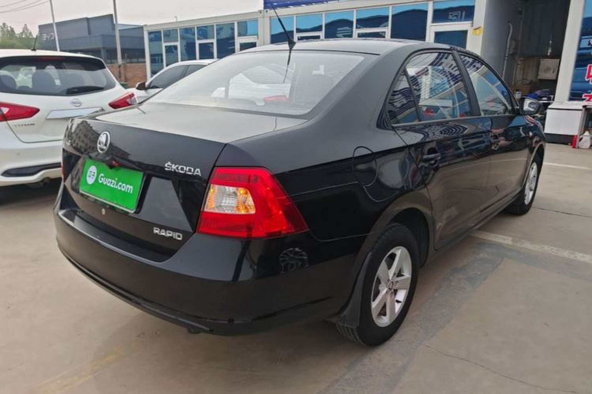 Used Skoda Rapid 2015 1.4L Manual Enjoyment Model Rear Right 45 Deg
