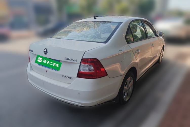 Used Skoda Rapid 2015 1.6L Manual Smart Selection Model Rear Right 45 Deg