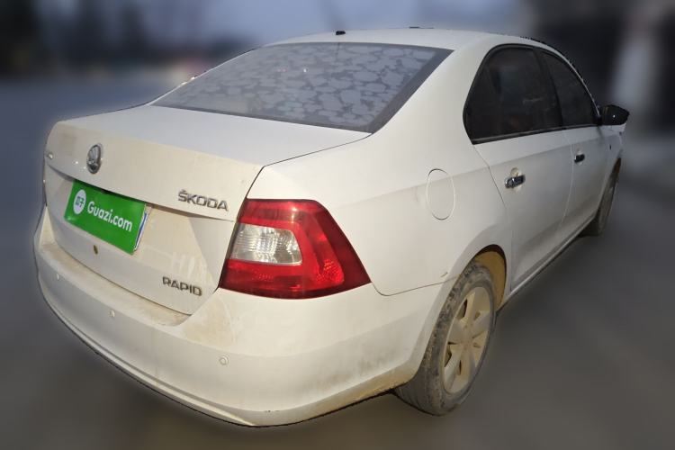 Used Skoda Rapid 2015 1.4L Manual Enjoyment Model Rear Right 45 Deg