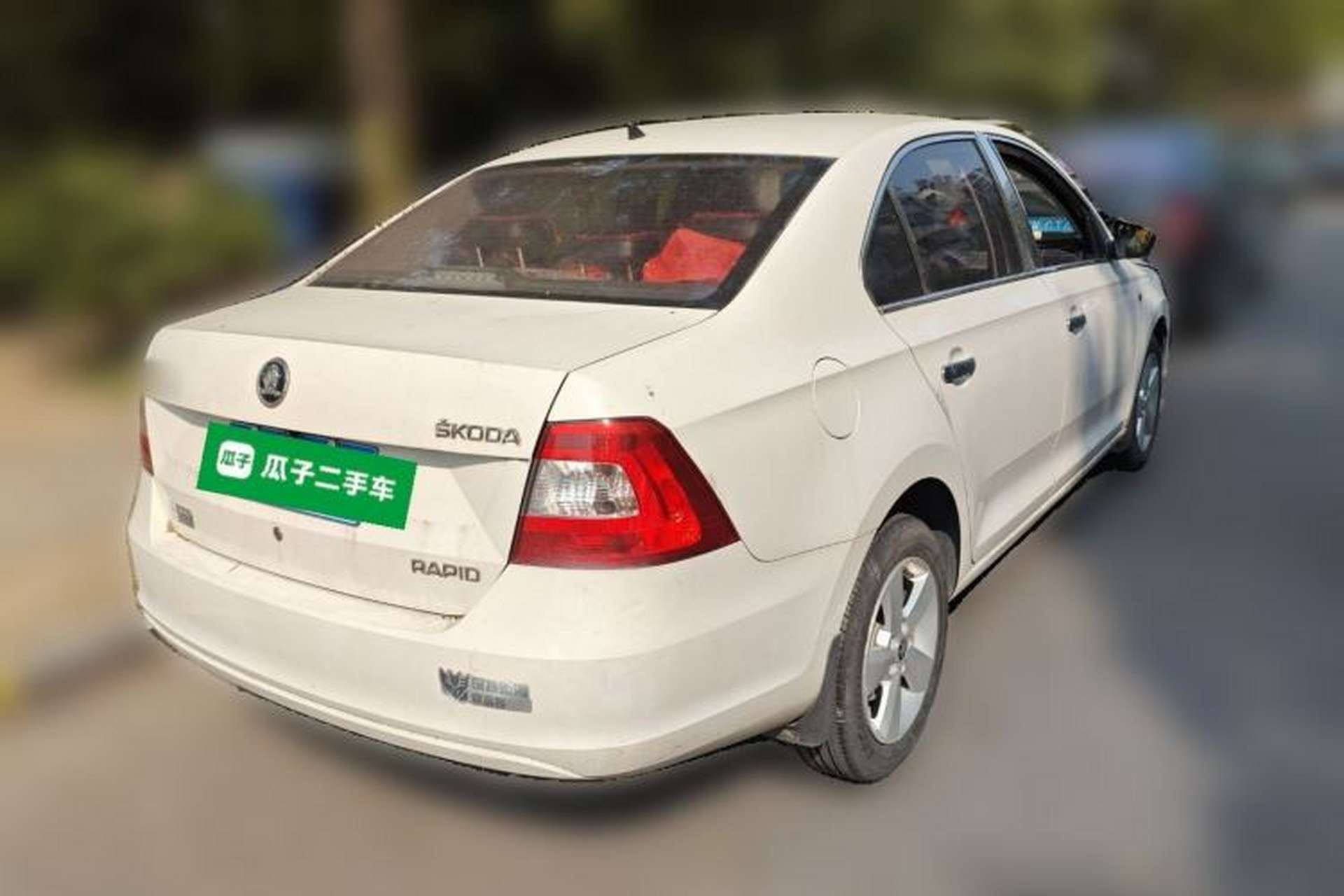 Used Skoda Rapid 2015 1.4L Manual Enjoyment Model Rear Right 45 Deg