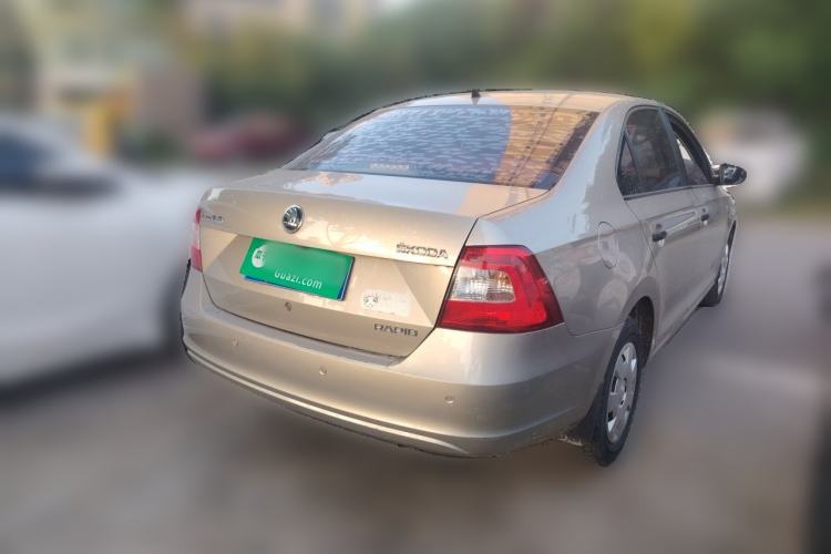 Used Skoda Rapid 2015 1.4L Manual Enjoyment Model Rear Right 45 Deg