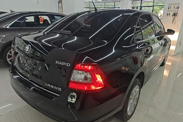 Used Skoda Rapid 2016 1.6L Automatic Zunxing Edition Rear Right 45 Deg