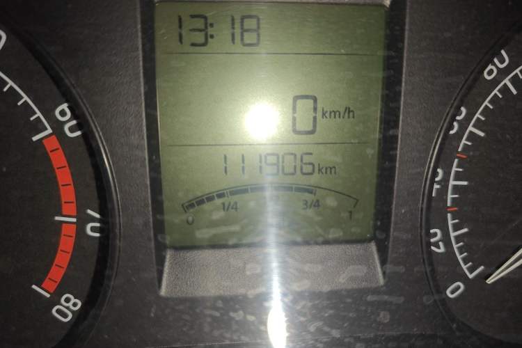 Used Skoda Rapid 2016 1.6L Manual Trend Edition Odometer Close Up