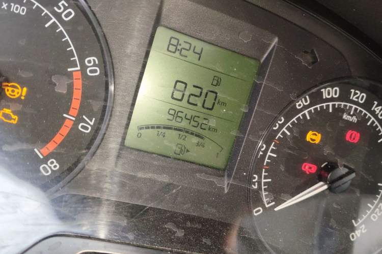 Used Skoda Rapid 2016 1.6L Manual Trend Edition Odometer Close Up