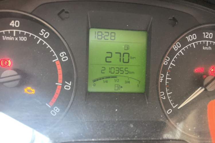 Used Skoda Rapid 2016 1.6L Manual Trend Edition Odometer Close Up