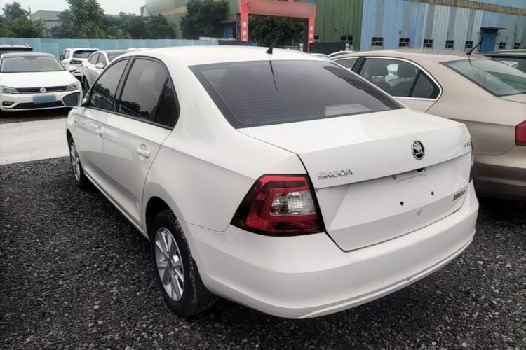 Used Skoda Rapid 2016 1.6L Manual Trend Edition Rear Left 45 Deg