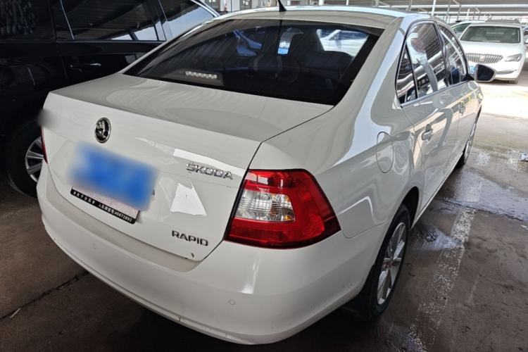 Used Skoda Rapid 2016 1.4L Manual Trend Edition Rear Right 45 Deg