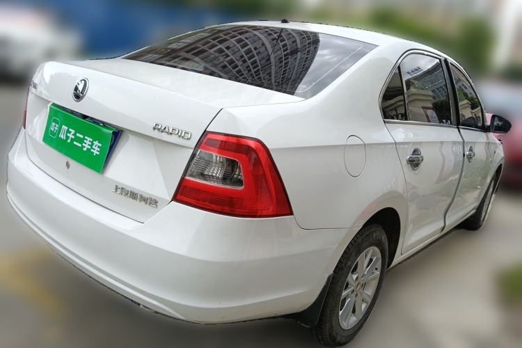 Used Skoda Rapid 2016 1.4L Manual Front-Wheel Drive Model Rear Right 45 Deg