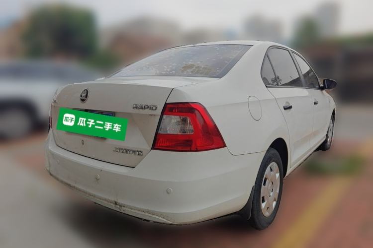 Used Skoda Rapid 2016 1.4L Manual Front-Wheel Drive Model Rear Right 45 Deg