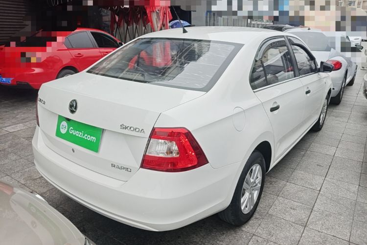 Used Skoda Rapid 2016 1.4L Manual Front-Wheel Drive Model Rear Right 45 Deg