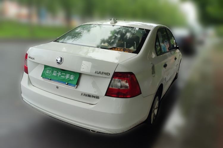 Used Skoda Rapid 2016 1.4L Manual Front-Wheel Drive Model Rear Right 45 Deg