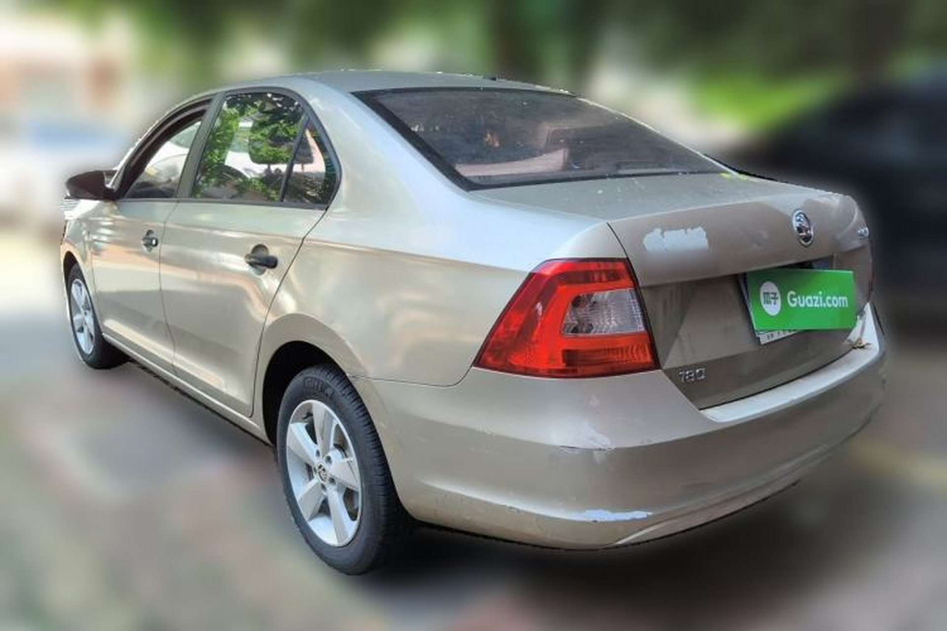 Used Skoda Rapid 2016 1.6L Manual Front-Wheel-Drive Version Rear Left 45 Deg