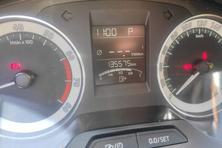Used Skoda Rapid 2018 1.6L Automatic Comfort Edition Odometer Close Up