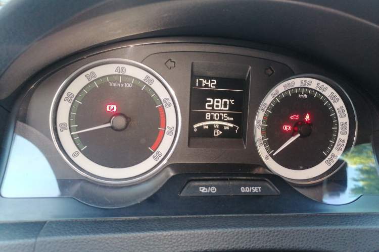 Used Skoda Rapid 2018 1.6L Manual Comfort Edition Odometer Close Up