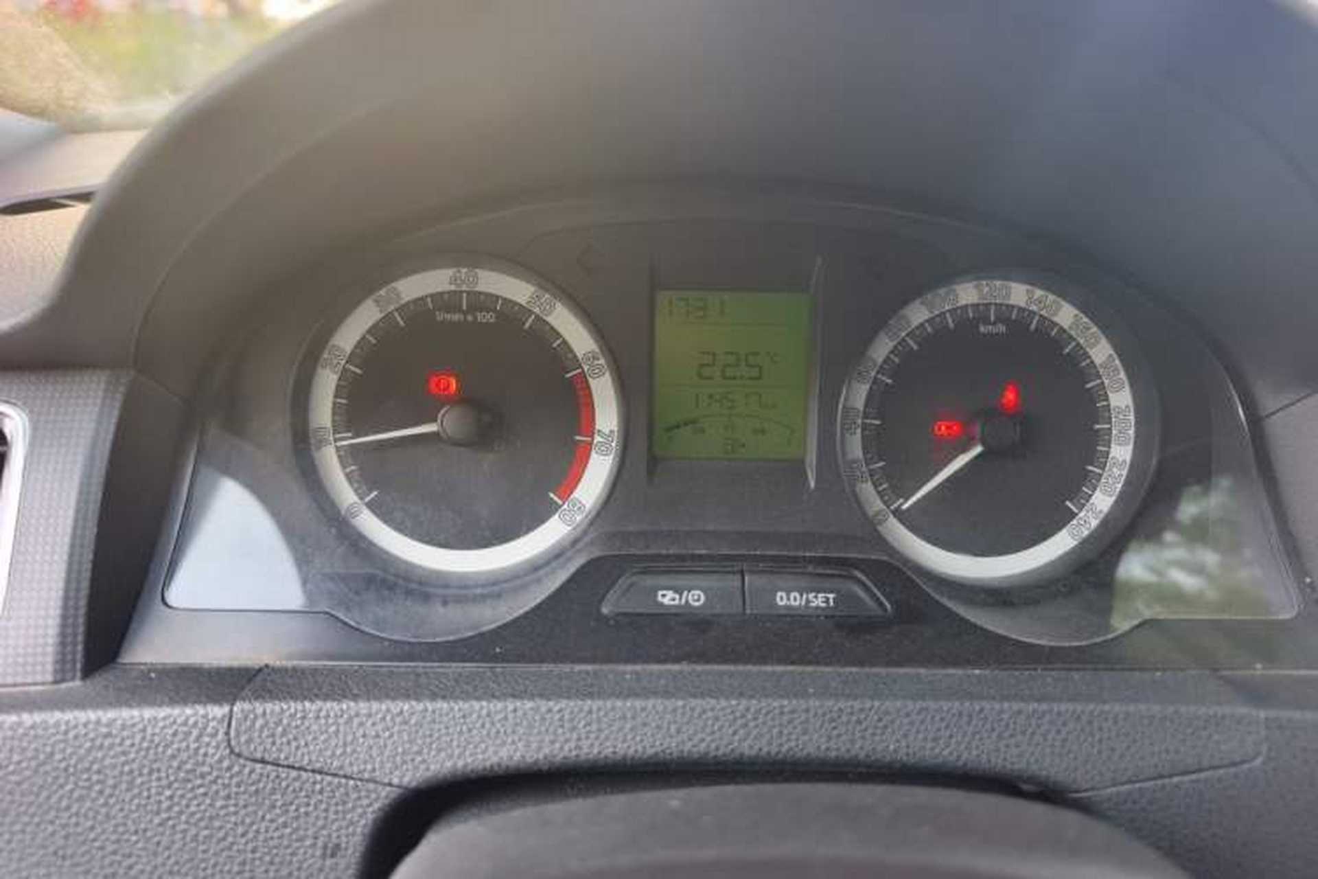 Used Skoda Rapid 2018 1.4L Manual Standard Edition Odometer Close Up