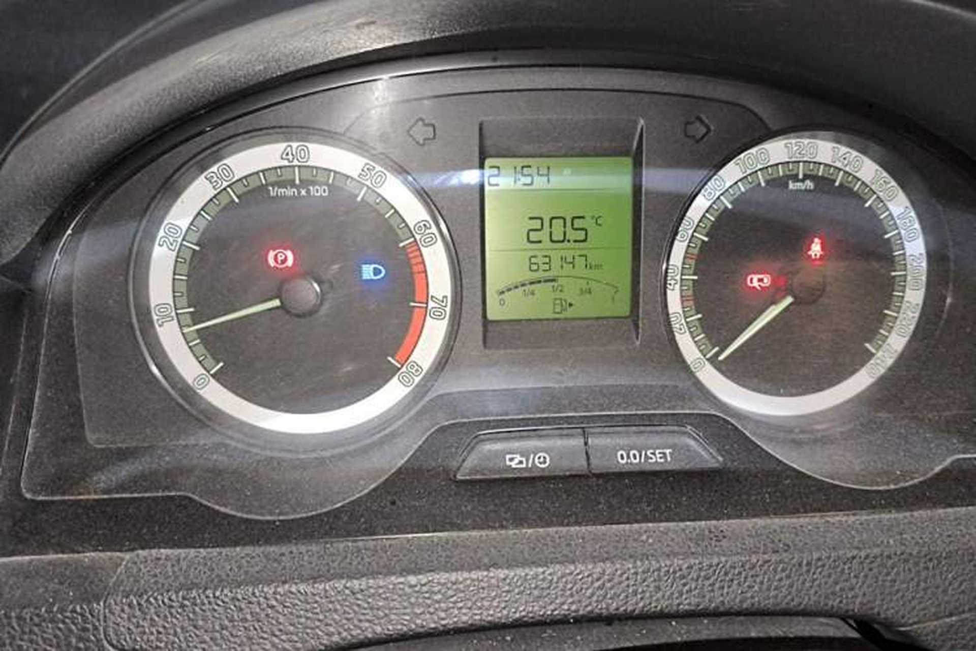 Used Skoda Rapid 2018 1.4L Manual Standard Edition Odometer Close Up
