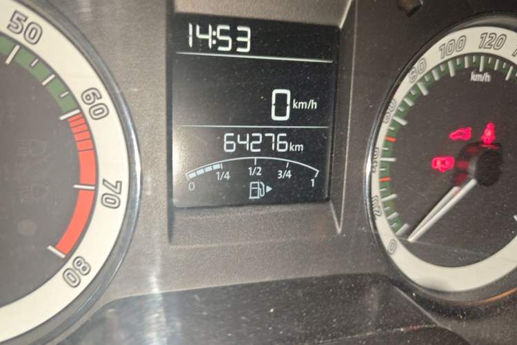 Used Skoda Rapid 2018 1.6L Manual Comfort Edition Odometer Close Up