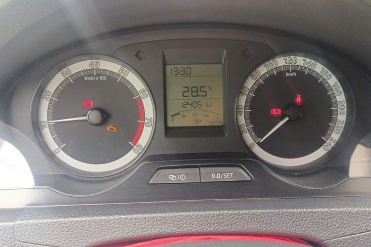 Used Skoda Rapid 2018 1.6L Manual Standard Edition Odometer Close Up