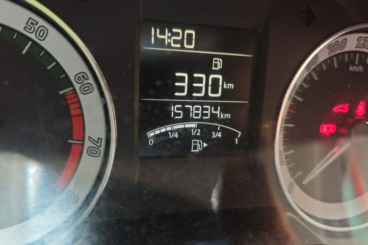 Used Skoda Rapid 2018 1.6L Manual Comfort Edition Odometer Close Up