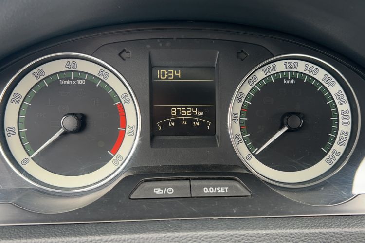 Used Skoda Rapid 2018 1.6L Manual Comfort Edition Odometer Close Up