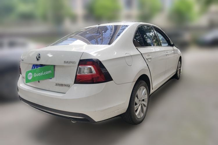 Used Skoda Rapid 2018 1.6L Automatic Comfort Edition Rear Right 45 Deg