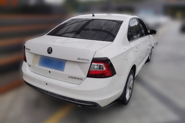 Used Skoda Rapid 2018 1.6L Automatic Comfort Edition Rear Right 45 Deg