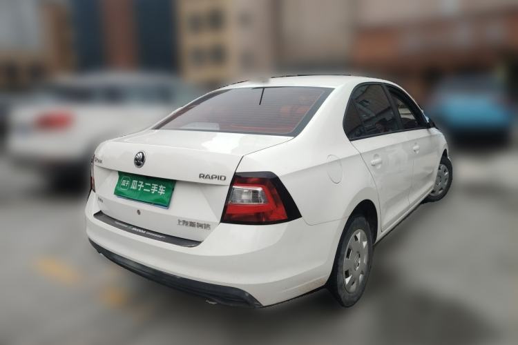 Used Skoda Rapid 2018 1.6L Manual Standard Edition Rear Right 45 Deg