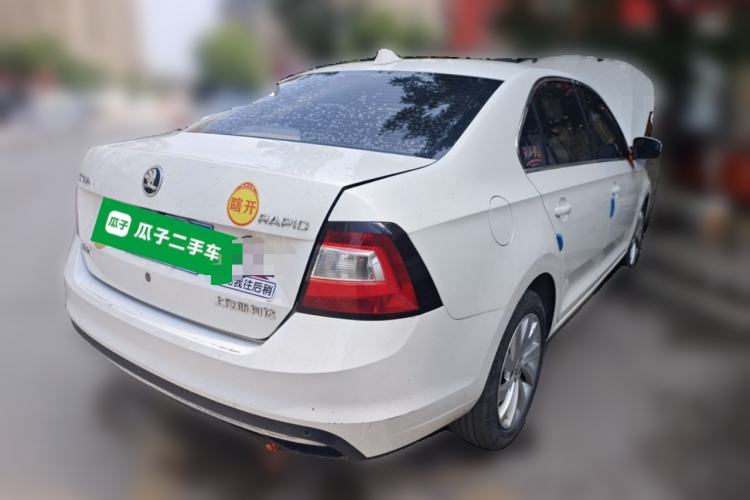 Used Skoda Rapid 2018 1.6L Manual Comfort Edition Rear Right 45 Deg