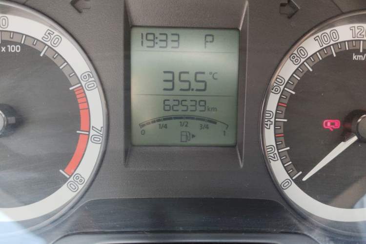 Used Skoda Rapid 2019 1.5L Automatic Standard Edition Odometer Close Up