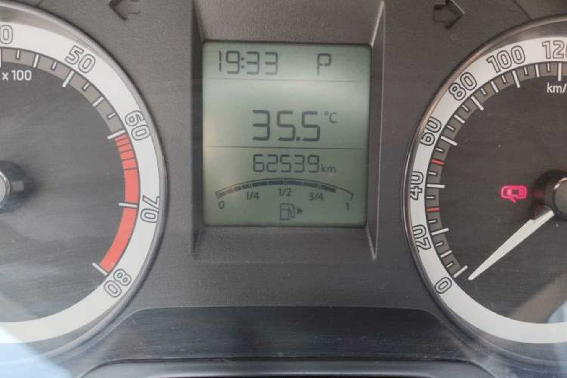 Used Skoda Rapid 2019 1.5L Automatic Standard Edition Odometer Close Up