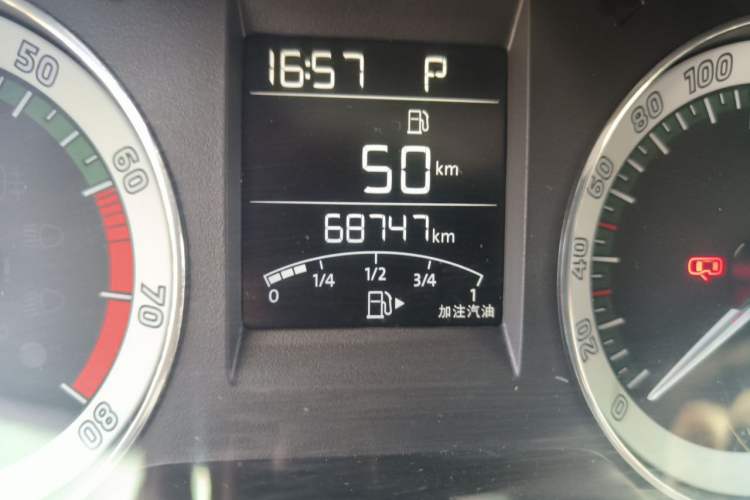Used Skoda Rapid 2019 1.5L Automatic Comfort Edition China VI Standard Odometer Close Up