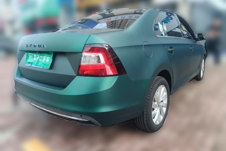 Used Skoda Rapid 2019 1.5L Automatic Comfort Edition China VI Standard Rear Right 45 Deg