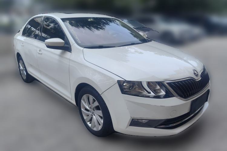 Used Skoda Rapid 2019 1.5L Automatic Comfort Edition China VI Standard Front Right 45 Deg