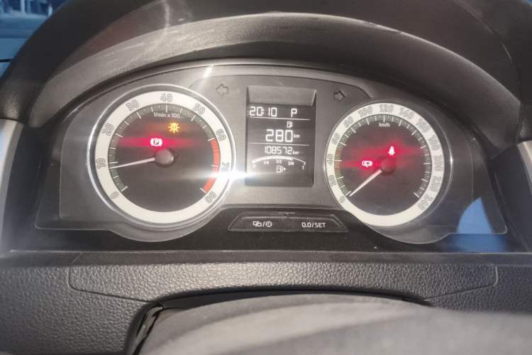Used Skoda Rapid 2019 1.5L Automatic Comfort Edition China VI Standard Odometer Close Up